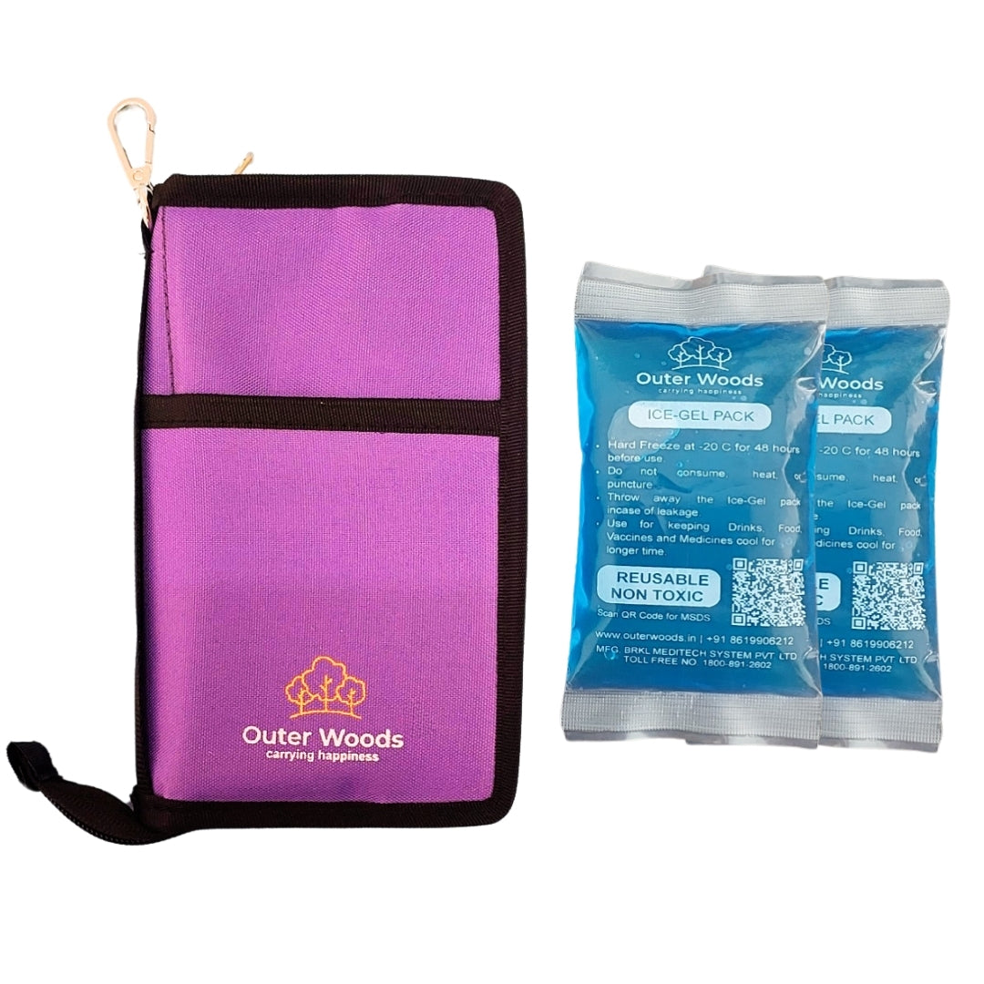 Outer Woods Insulated Insulin Cooler Bag | Insulin Pen Cooler | Diabetic Organizer Bag | Insulin Bag | Insulated Medical Bag