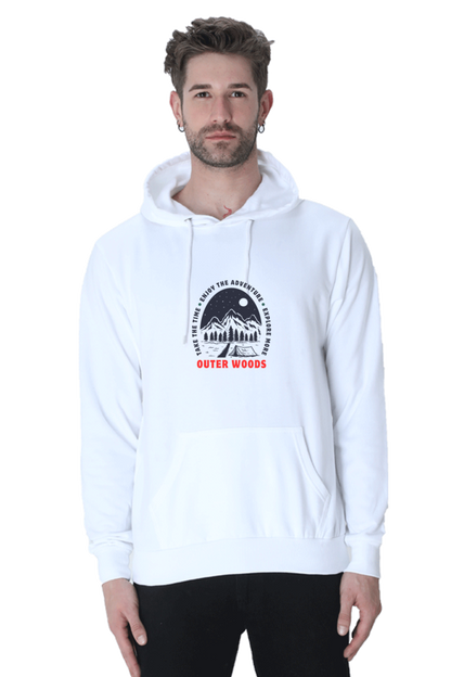 Outer Woods Men's Take The Time Graphic Printed Hooded Sweatshirt