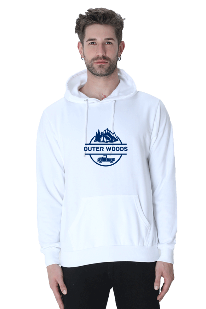 Outer Woods Men's Graphic Printed Hooded Sweatshirt