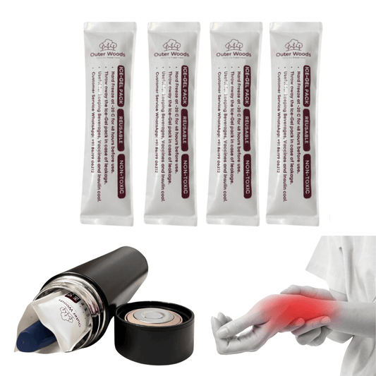 Outer Woods Mini Ice Gel Packs Set (35ml) for Cooler Bags and Cold Therapy