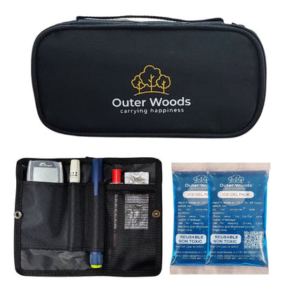 Outer Woods Insulated Insulin Cooler Bag | Insulin Pen Cooler | Diabetic Organizer Bag | Insulin Bag | Insulated Medical Bag