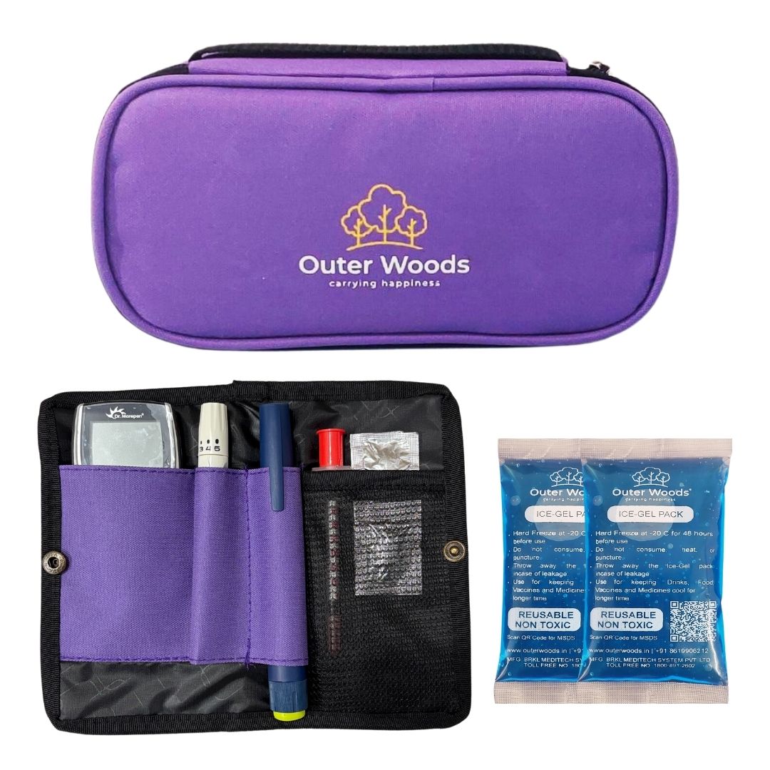 Outer Woods Insulated Insulin Cooler Bag | Insulin Pen Cooler | Diabetic Organizer Bag | Insulin Bag | Insulated Medical Bag