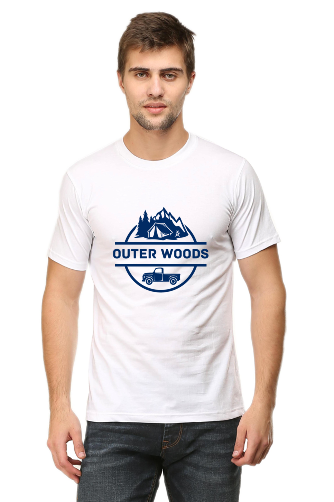 Outer Woods Men's Graphic Printed T-Shirt