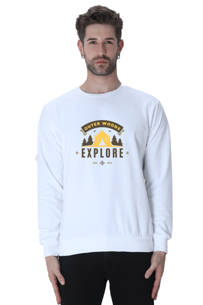 Outer Woods Men's Explore Graphic Printed Sweatshirt