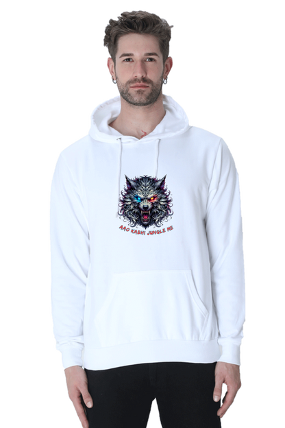 Outer Woods Men's Wild Wolf Printed Hooded Sweatshirt