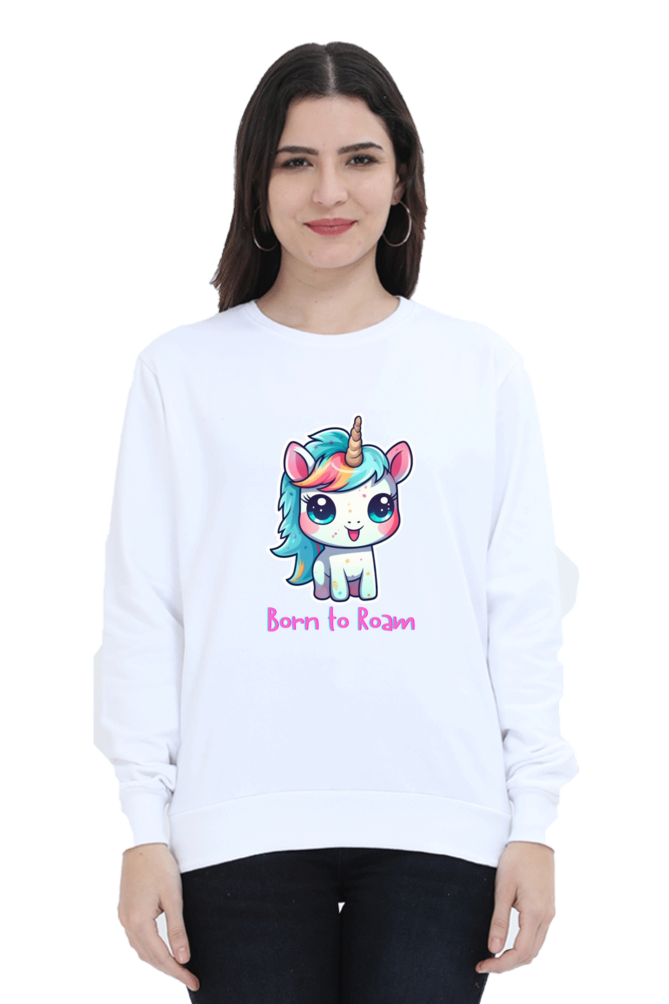 Outer Woods Women's Born To Roam Graphic Printed Sweatshirt