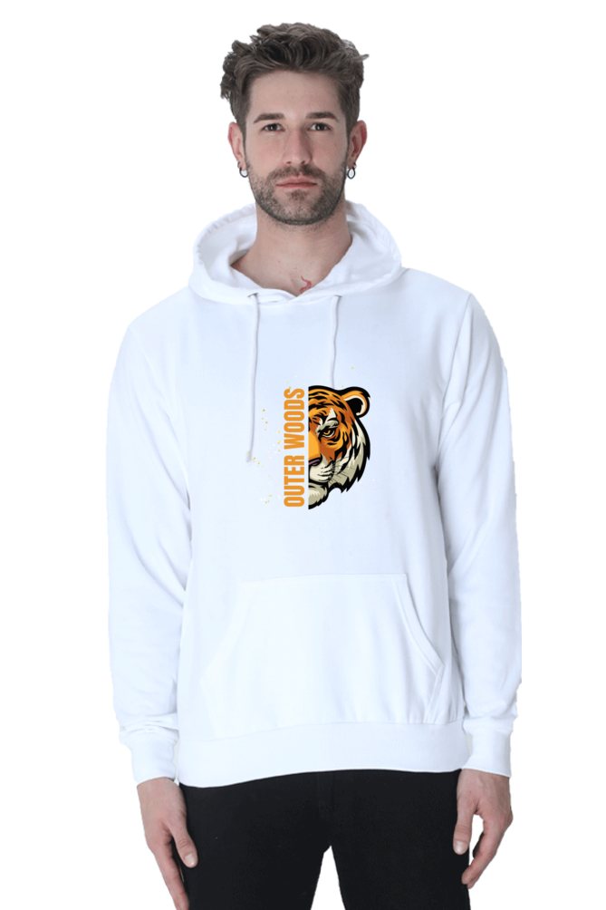 Outer Woods Men's Tiger Printed Hooded Sweatshirt