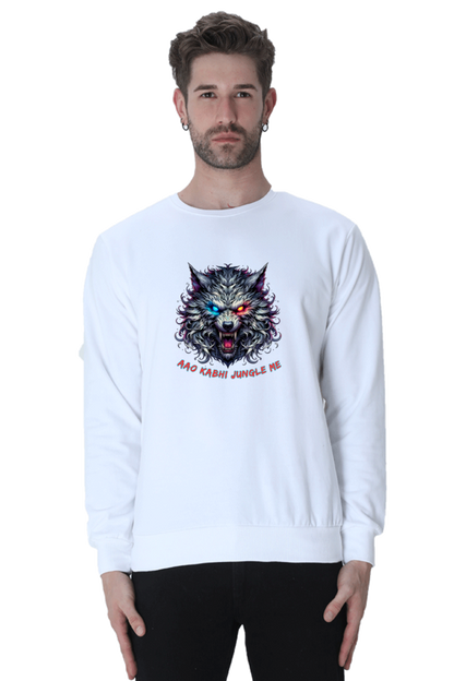 Outer Woods Men's Wild Wolf Printed Sweatshirt