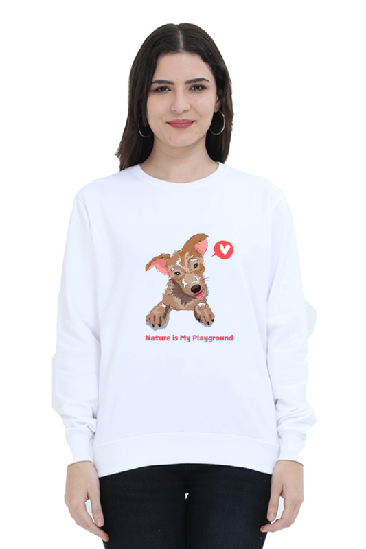 Outer Woods Women's Nature Is My Playground Printed Sweatshirt