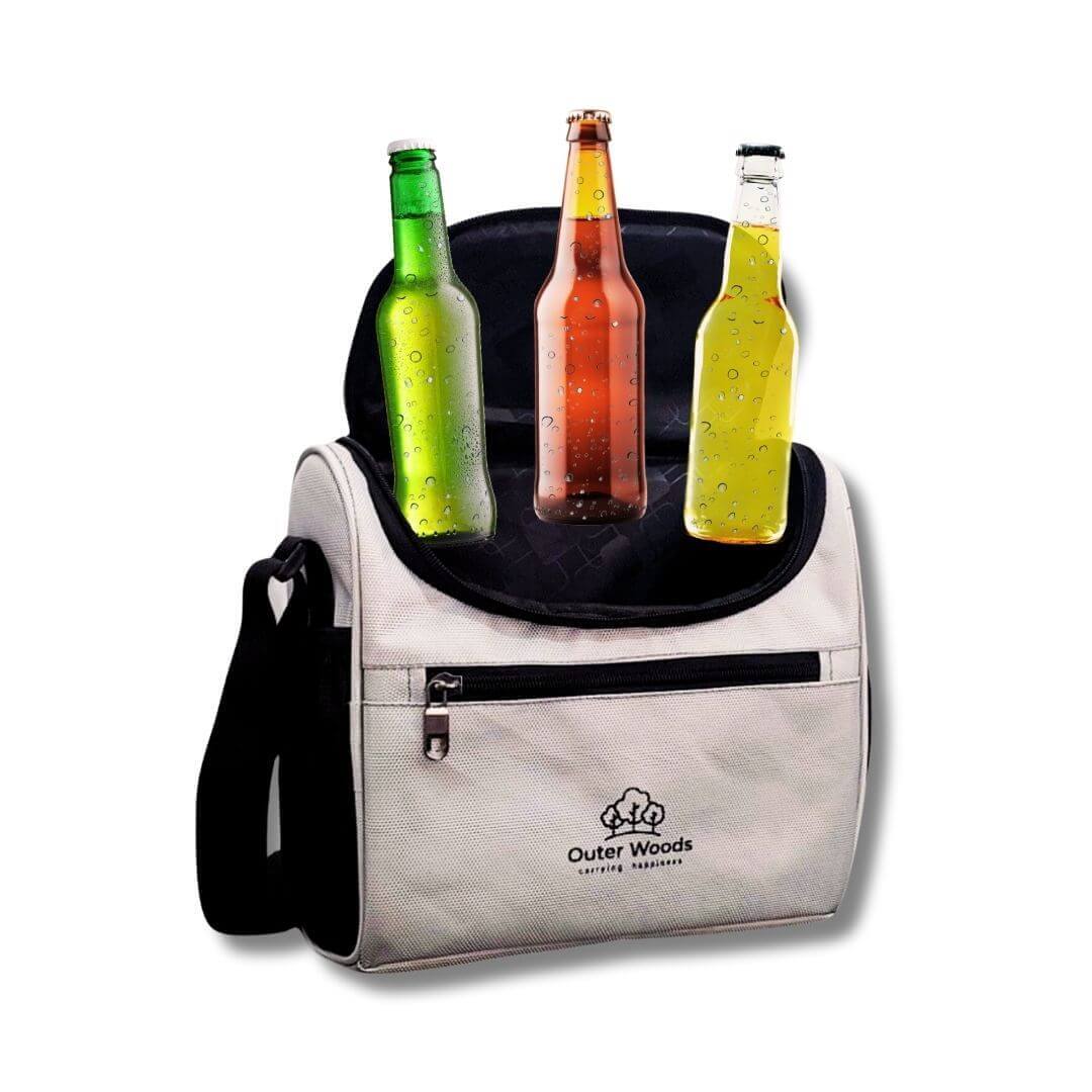 Outer Woods Insulated 8 Pint Cooler Bag | Beverage Cooler Bag | Insulated Bag | Bottle Bag | Beer Cooler Bag | Hot Cold bag | Soft Cooler Bag