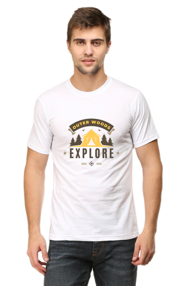 Outer Woods Men's Explore Graphic Printed T-Shirt