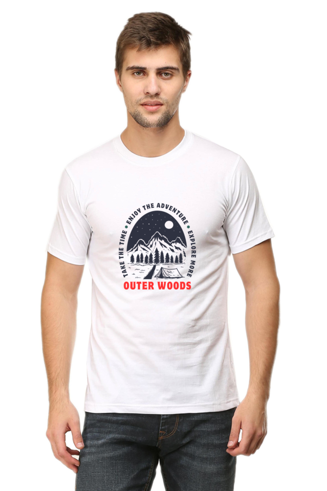 Outer Woods Men's Take The Time Graphic Printed T-Shirt