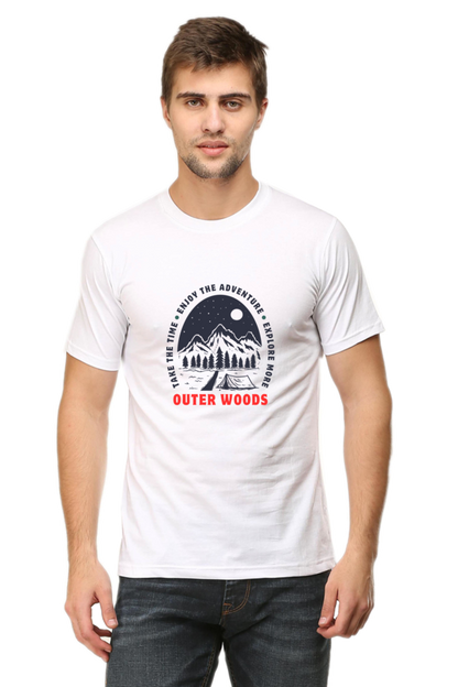 Outer Woods Men's Take The Time Graphic Printed T-Shirt