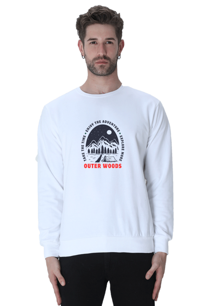  Outer Woods Men's Take The Time Graphic Printed Sweatshirt