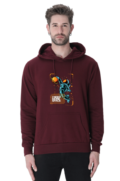 Outer Woods Men's Need More Space Graphic Printed Hooded Sweatshirt