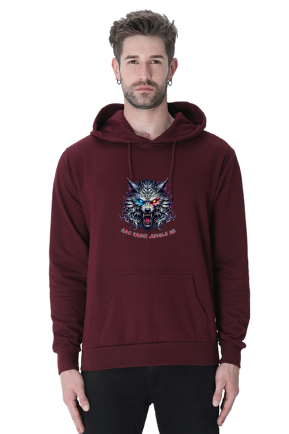 Outer Woods Men's Wild Wolf Printed Hooded Sweatshirt