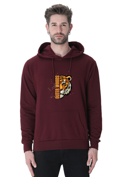 Outer Woods Men's Tiger Printed Hooded Sweatshirt