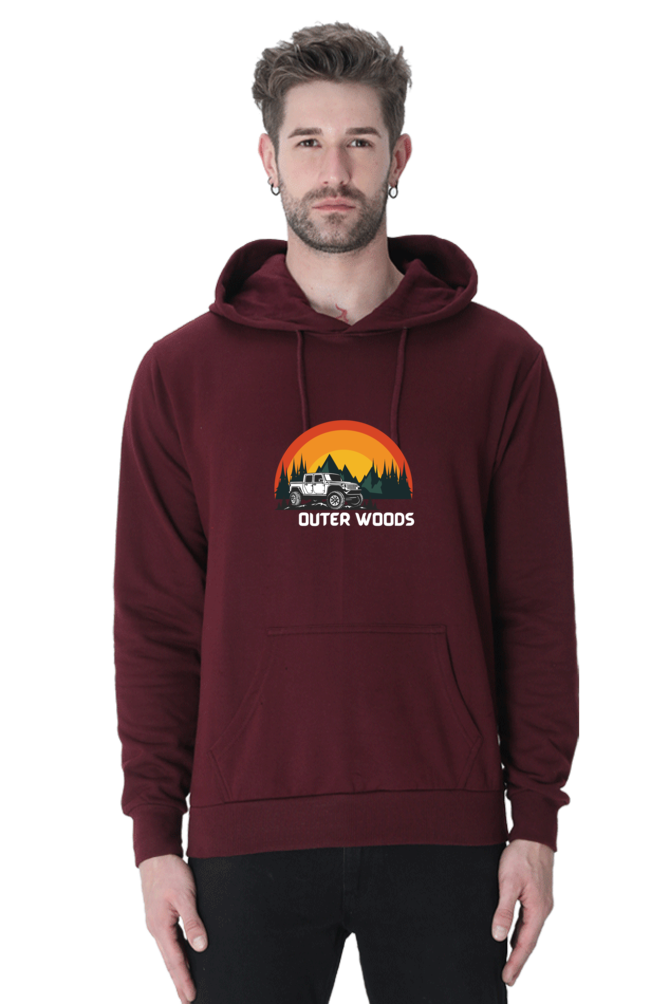 Outer Woods Men's Wild Trail Graphic Printed Hooded Sweatshirt