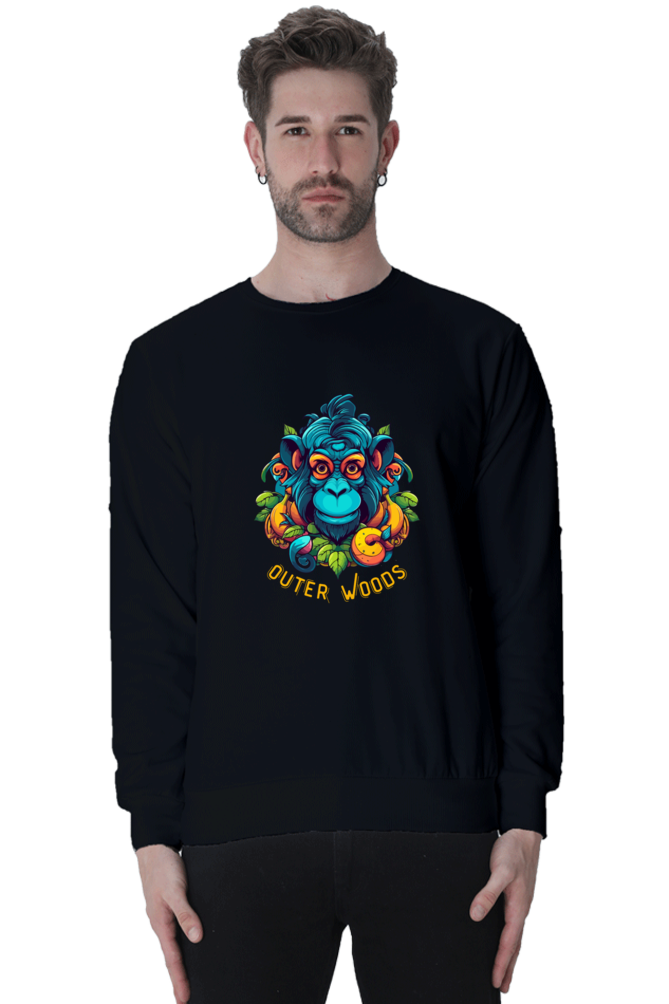 Outer Woods Men's Wild Monkey Graphic Printed Sweatshirt