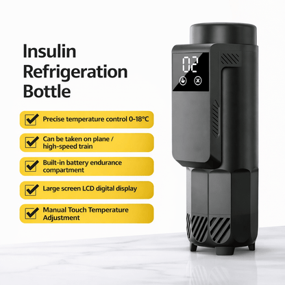 View details for Insulin Cooler Bottle Travel Case Max | Digital Display & Temperature Control | USB Charging Insulin Cooler Bottle Travel Case Max | Digital Display & Temperature Control | USB Charging