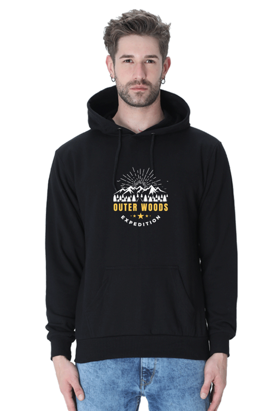 Outer Woods Men's Expedition Graphic Printed Hooded Sweatshirt