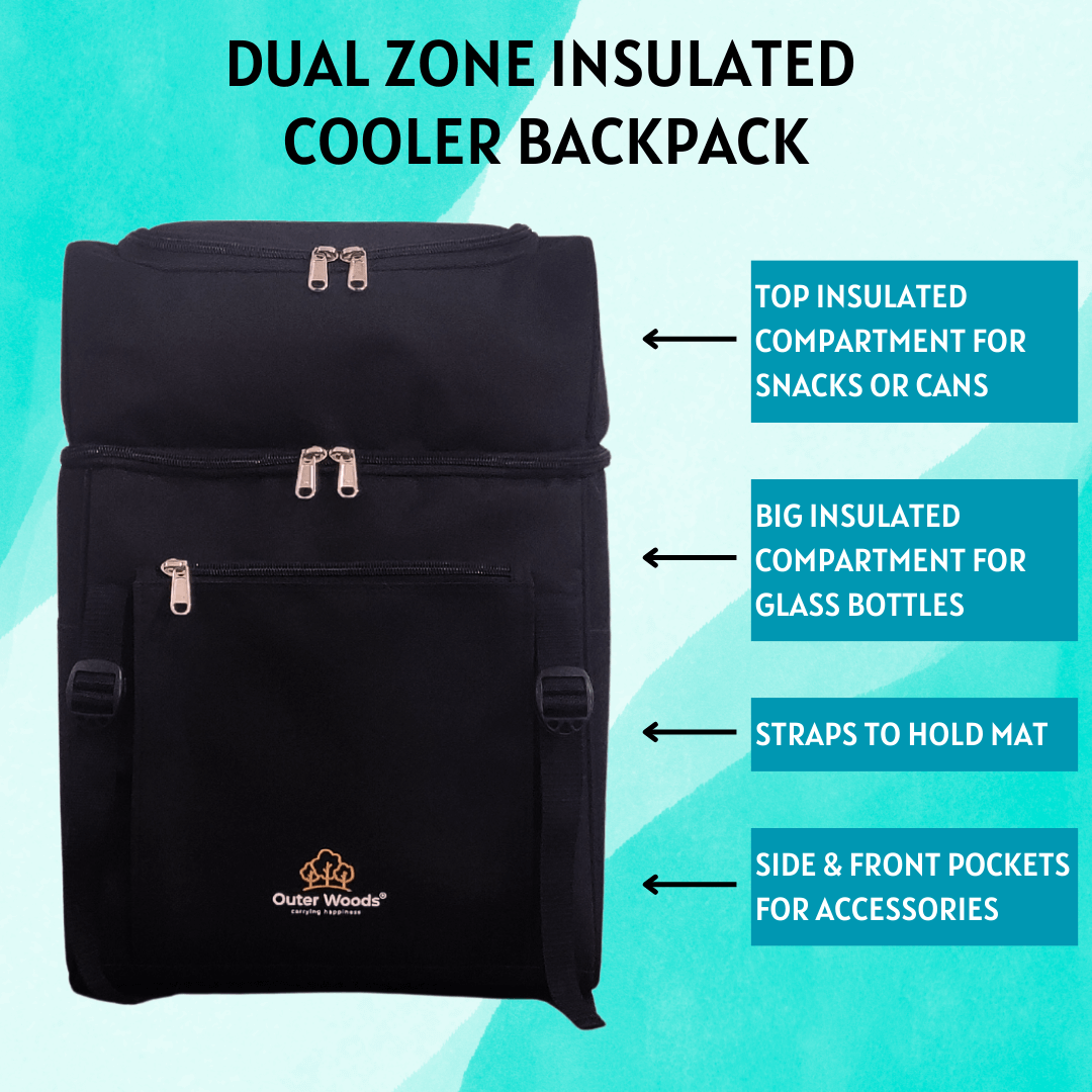 Outer Woods Insulated Dual Zone Cooler Backpack