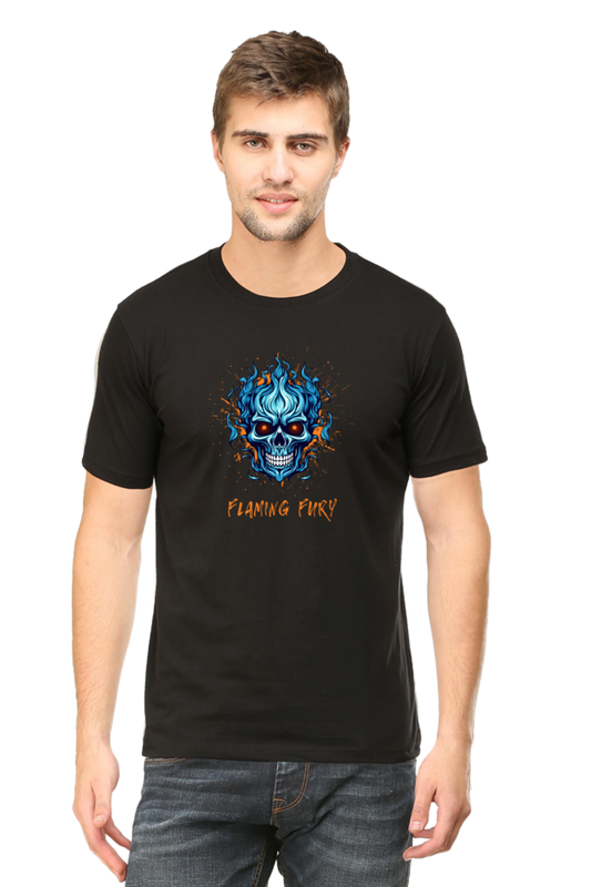 Outer Woods Men's Flaming Fury Printed T-Shirt