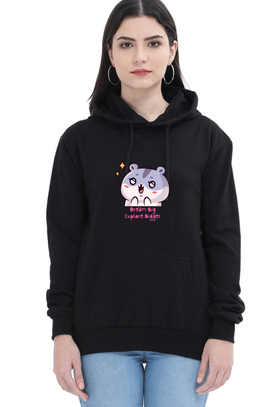 Outer Woods Women's Dream Big Graphic Printed Hooded Sweatshirt