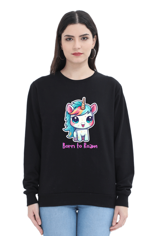 Outer Woods Women's Born To Roam Graphic Printed Sweatshirt