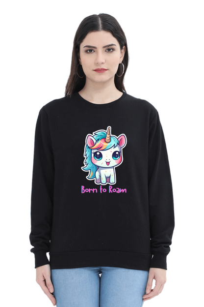 Outer Woods Women's Born To Roam Graphic Printed Sweatshirt