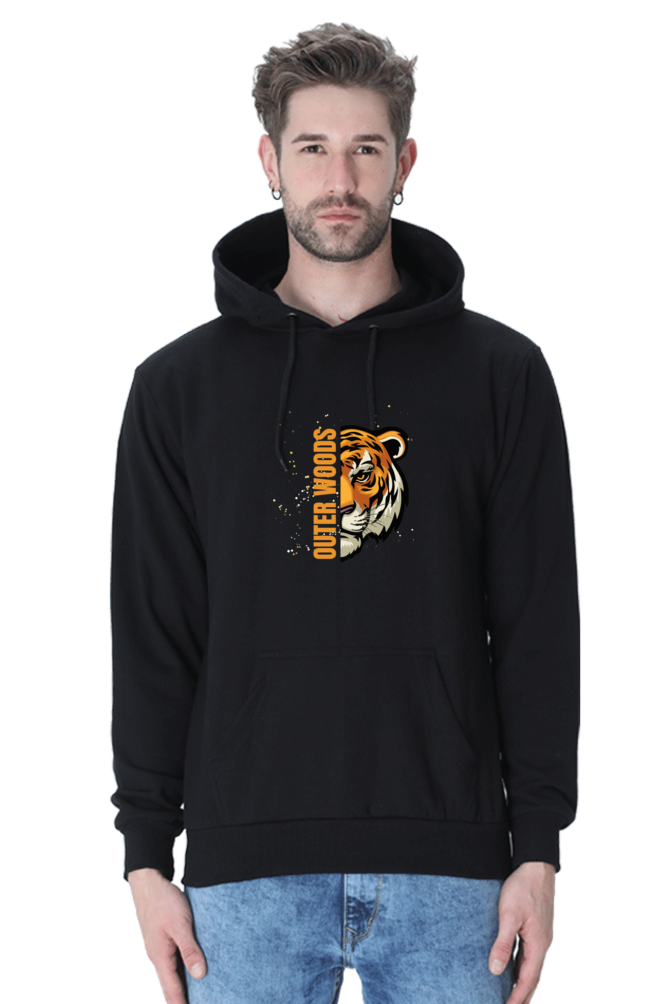 Outer Woods Men's Tiger Printed Hooded Sweatshirt