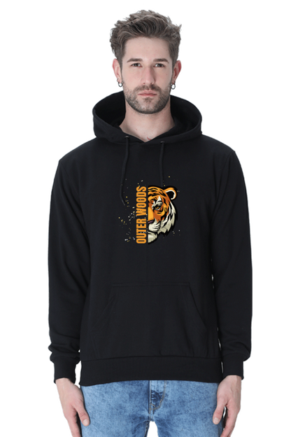 Outer Woods Men's Tiger Printed Hooded Sweatshirt