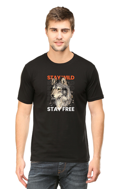 Outer Woods Men's Stay Wild Printed T-shirt