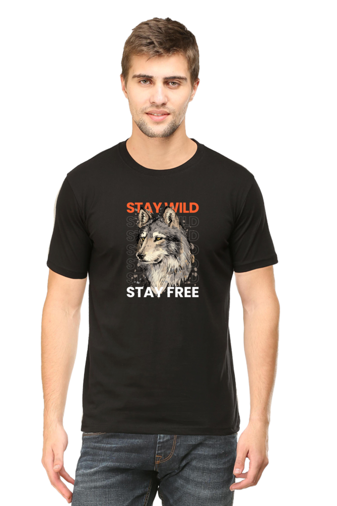 Outer Woods Men's Stay Wild Printed T-shirt