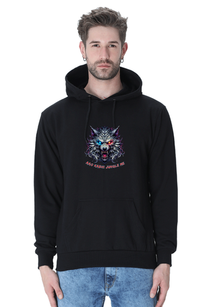 Outer Woods Men's Wild Wolf Printed Hooded Sweatshirt