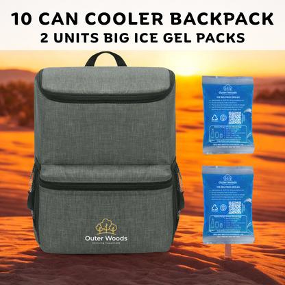 Outer Woods Insulated 10 Can Cooler Backpack