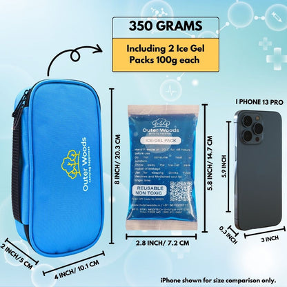 Outer Woods Insulated Insulin Cooler Bag | Insulin Pen Cooler | Diabetic Organizer Bag | Insulin Bag | Insulated Medical Bag