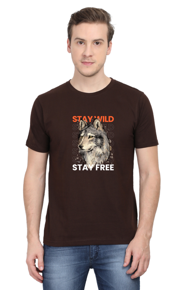 Outer Woods Men's Stay Wild Printed T-shirt