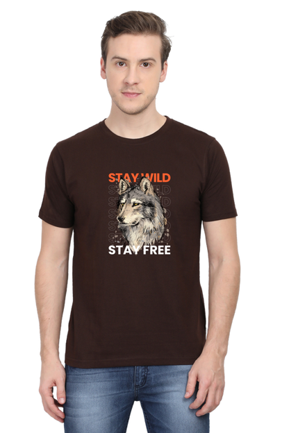 Outer Woods Men's Stay Wild Printed T-shirt