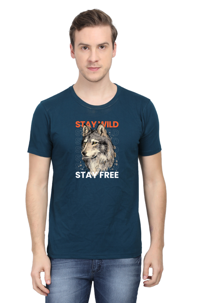 Outer Woods Men's Stay Wild Printed T-shirt