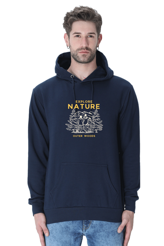 Outer Woods Men's Explore Nature Graphic Printed Hooded Sweatshirt