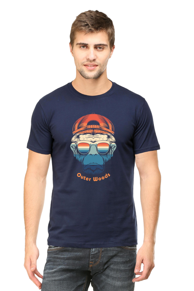 Outer Woods Men's Urban Monkey Graphic Printed T-Shirt