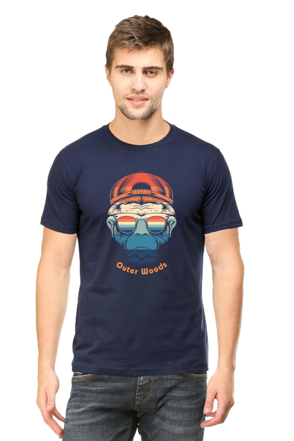 Outer Woods Men's Urban Monkey Graphic Printed T-Shirt