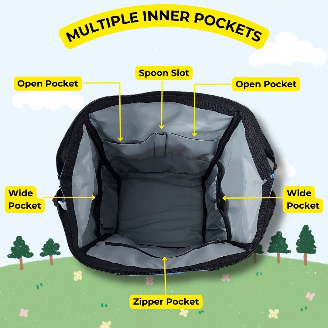 Outer Woods Baby Diaper Bag with Insulated Bottle Compartment