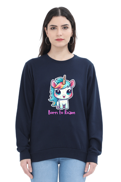 Outer Woods Women's Born To Roam Graphic Printed Sweatshirt