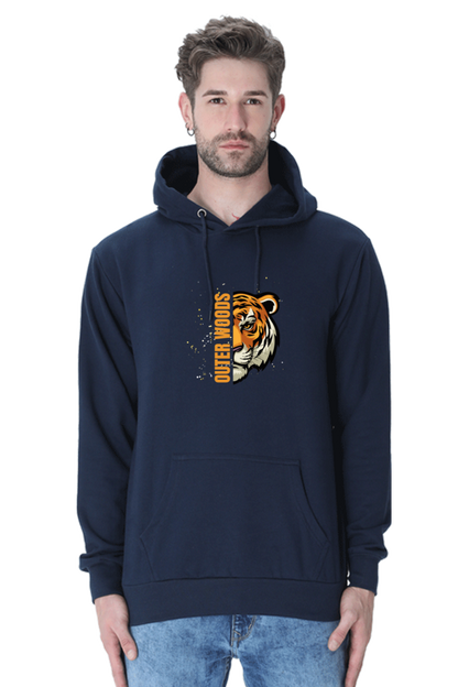 Outer Woods Men's Tiger Printed Hooded Sweatshirt