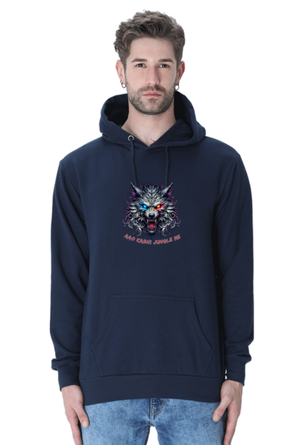 Outer Woods Men's Wild Wolf Printed Hooded Sweatshirt