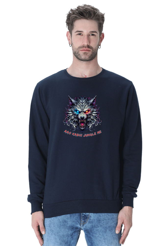 Outer Woods Men's Wild Wolf Printed Sweatshirt