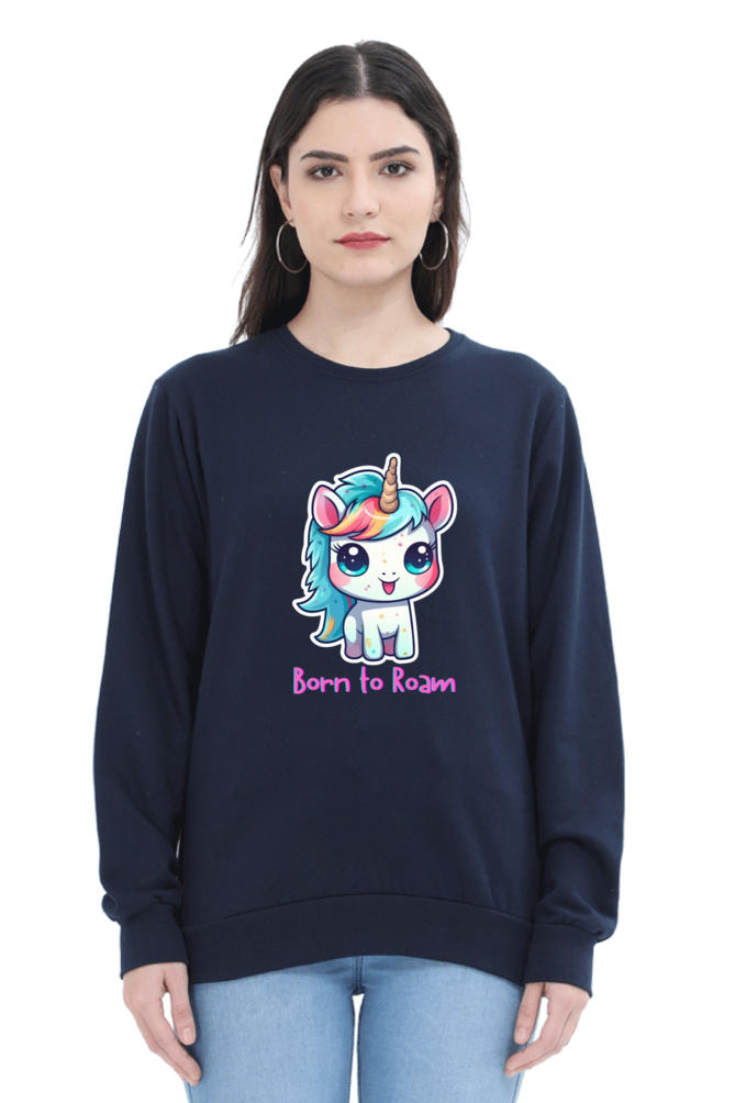 Outer Woods Women's Born To Roam Graphic Printed Sweatshirt