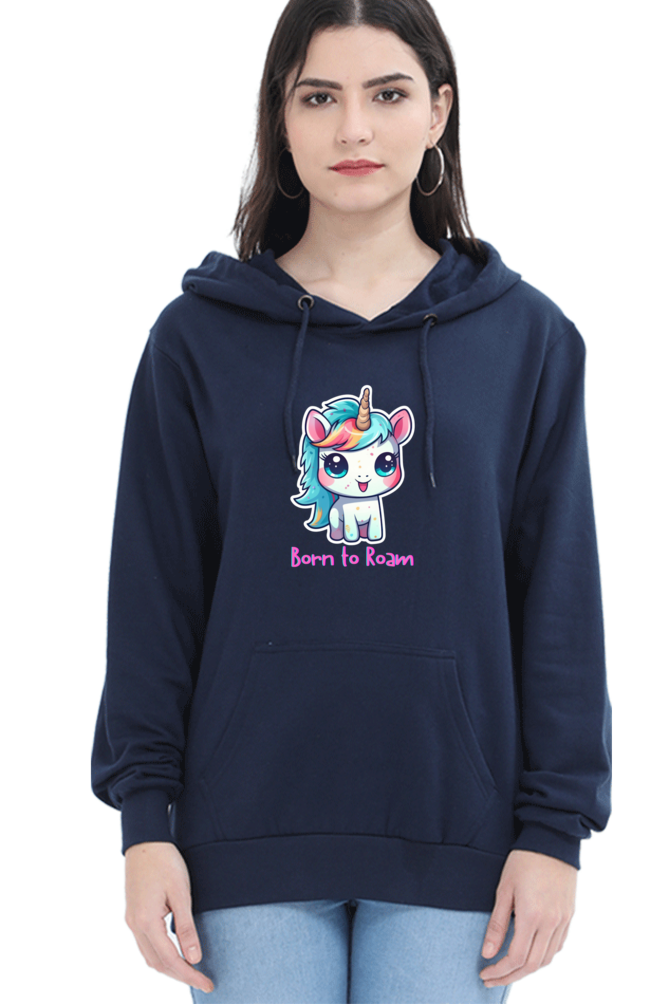 Outer Woods Women's Born to Roam Graphic Printed Hooded Sweatshirt